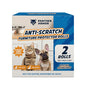 2 Rolls Cat Scratch Furniture Protector Tape – Double-Sided Sticky Training (4" x 20ft Each) – Anti-Scratch Sofa & Couch Guard – Clear, Easy to Apply & Remove – Not for Leather, Velvet, Microfiber - size: Roll 2 Pack (4" x 20ft Each)
