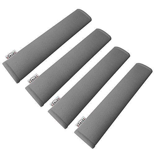 GAMPRO 2-Pack Universal Car Seat Belt Shoulder Pad Cover - Soft &Breathable Strap Cover for Adults and Kids (2Gray) - color: Gray