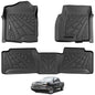 KARPAL Floor Mats for 2001-2007 Chevy Silverado/GMC Sierra 1500/2500/3500 (Only Fit Extended Cab Classic Body Style), All-Weather TPE Custom Fit Floor Liners Car Accessories - style: 2001-2007 | For Chevy Silverado Extended Cab| 1st & 2nd Row