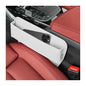 Car Seat Gap Filler Organizer, Leather Console Side Gap Filler Storage Box for Storing Phones Keys, No-Drop Automotive Seat Crevice Blocker Organizer, Universal for Truck SUV Sedan (White)