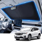 JUSTTOP 300T Car Windshield Sun Shade, Universal Foldable Reflective Sun Shade with Storage Bag, Car Interior Accessories, Fit for Cars Trucks SUVs(63" L x 35" W) - size: L