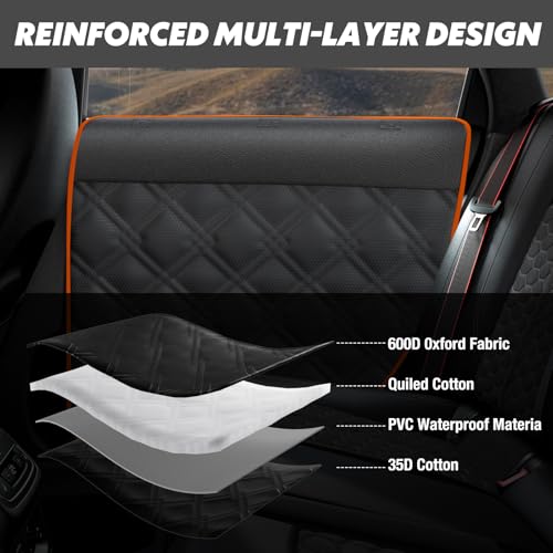 Dog Car Door Protector: 20% Larger Designed for Sedans, Family Cars and Small SUVs, 2 Packs [Left + Right] Thickened Waterproof Door Protector from Dog Scratching - size: Fit for Sedan/Family Car/Small SUV