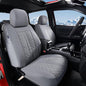 Truckiipa Tacoma Leather Seat Covers Front Pickup Truck Seat Covers Custom Fit for 2005-2015 Toyota Tacoma Double Crew Cab, Front Pair, Gray - color: Front Pair/Gray, size: Tacoma 2005-2015