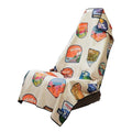 Sprints Athletic Running Towel, Full-Sized, Car Seat Cover - Performance Microfiber (National Parks Cream) - color: National Parks Cream