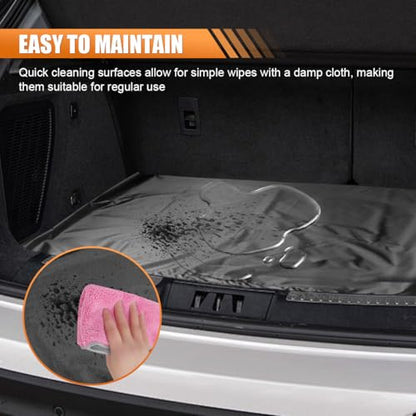 YoRise Cargo Mat Liner for SUV, Universal All-Weather Automotive Trunk Protector Mat, Waterproof Car Rear Cargo Cover Accessories Fit for Sedans, RVs, Trucks(47.2Inch) - size: 47.2Inch