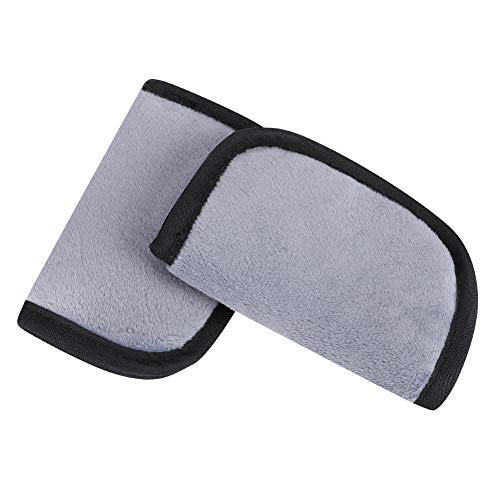 Accmor Car Seat Strap Pads for Baby Kids Toddler, Soft Car Seat Strap Covers Shoulder Pads for All Baby Car Seats, Stroller, Pushchair, High Chair - color: Grey, size: Small - 2.6 in * 4.3 in