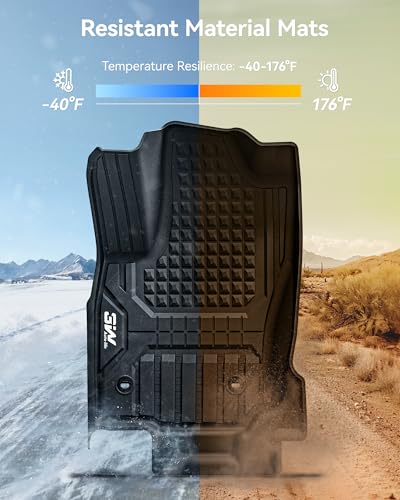 3W Floor Mats Fit for Toyota 4 Runner Fuel 2025 2026 5 Seats(Not for Hybrid EV & i-Force Max), TPE All Weather Custom Fit Floor Liner & 2nd Row Under Seat Mat for SR5/TRD/Limited 6th gen 4Runner - style: 6. 4Runner Gas 5Seat|25-26|Floor Mats