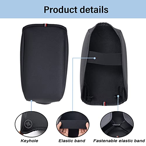 Center Console Armrest Cover Compatible with Jeep Wrangler JL/JLU 2018-2024 2025 2026 and Jeep Gladiator JT Truck 2020-2023 2024 2025 2026, Accessories PU Leather Cushion Protector Pad(Not for JK/JKU)