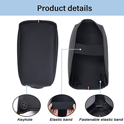 Center Console Armrest Cover Compatible with Jeep Wrangler JL/JLU 2018-2024 2025 2026 and Jeep Gladiator JT Truck 2020-2023 2024 2025 2026, Accessories PU Leather Cushion Protector Pad(Not for JK/JKU)