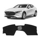 KUST Black Dash Cover for Mazda3 Hatchback, Sedan 2019-2024 2025 2026 (Without HUD) Polyester Dashboard Cover Non-Slip Center Console Dash Cover Interior Accessories for Mazda3 Custom Fit No Glare - size: Mazda3 19-26(Black)