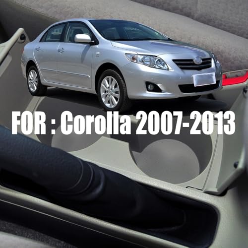 Car Shift Gear Stick Handbrake Cover Manual Shift Boot Black Leather Boot Cover Case for to-yo-ta Co-Rolla 2007 2008 2009 2010 2012 2013 - color: Handbrake dust cover