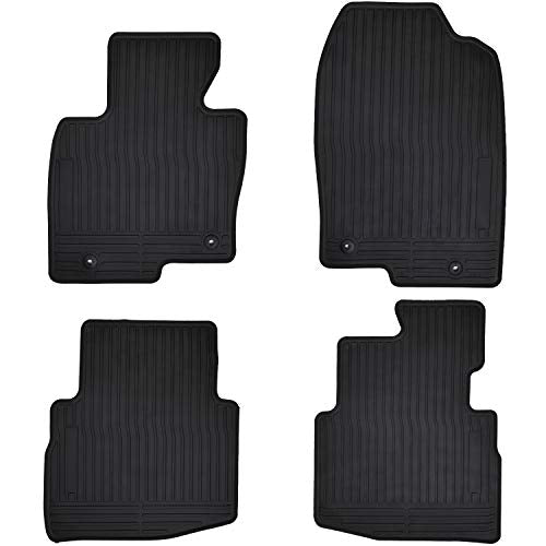 Car Floor Mats Custom Fit for Mazda CX-9 CX 9 2016 2017 2018 2019 2020 2021 2022 2023 2024 Odorless Washable Heavy Duty Rubber (All Weather) Floor Liners Front and Rear Row Set Black - color: Black, size: Mazda CX-9 : 2016-2024