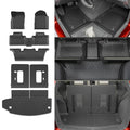 Floor Mats Compatible with 2016-2025 2026 Dodge Durango 6 Seats Cargo Mat Back Seat Protector Trunk Liner 2024 Durango Accessories (Fit 6 Seats, 3rd Row Backrest Mats+Trunk Mat+Floor Mats) - style: For Dodge Durango 6-Seater | 2016-2026