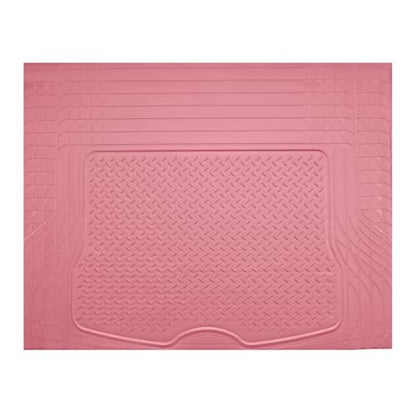 PIC AUTO Heavy Duty Cargo Liner, Trimmable All-Weather Rubber Trunk Mat for Cars, SUVs, Vans & Trucks, Anti-Slip Backing, Durable Protection, Large, Pink - color: Pink