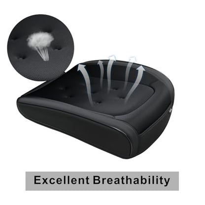 KAYI 2 Pack Car Seat Cover, Memory Foam Car Seat Cushion, Non-Slip Bottom Breathable Seat Cover, Relieve Tailbone Pain, Suitable for 95% of Vehicles - color: 2 Pack Black