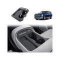 BIBIBO for 2026 Hyundai Palisade Center Console Organizer 2026 Hyundai Palisade Console Silicone Cup Holder Insert 2026 Palisade Console Insert Tray (Black) - color: Black-Cup Holder Organizer