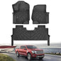 KARPAL Floor Mats for 2015-2026 Ford F-150 & 2022-2026 F150 Lightning SuperCrew, Custom Fit TPE All Weather Ford F150 Accessories 1st & 2nd Row Floor Liner - style: 2015-2026 | For Ford F-150 Crewcab | 1st & 2nd Row