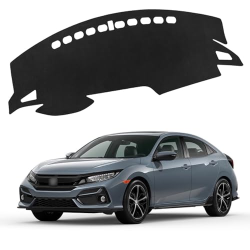 XITER Polyester Dashboard Cover Mat Carpet Dash Nonslip Sun Shade Mat Compatible For Honda civic 2016 2017 2018 2019 2020 2021. - size: 2016-2021 civic
