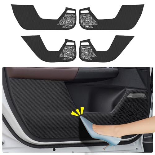 Car Door Anti Kick Pad for Honda CR-V CRV 2023 2024 2025 2026 Hybrid Accessories Carbon Fiber Style Leather Sticker Door Sill Protector Cover Edge Guard Side Mat Interior Decoration Dirty Stickers