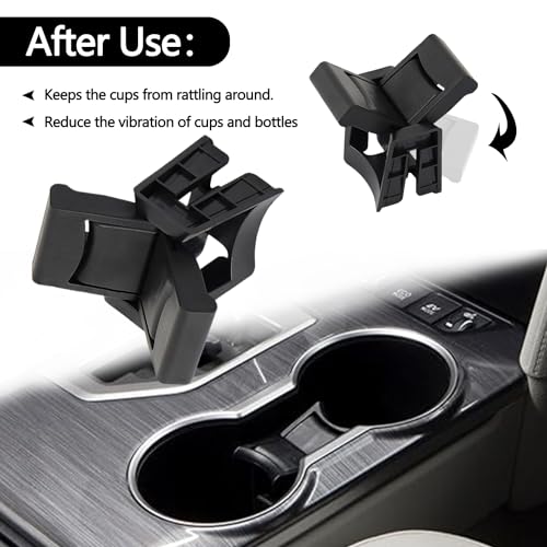 Cup Holder Center Console Insert Divider OE:55618-0E170-C0 Fit for 2014 2015 2016 2017 2018 2019 Toyota Highlander (Style A-Fit Toyota) - style: Style A-Fit Toyota