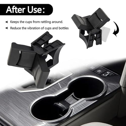 Cup Holder Center Console Insert Divider OE:55618-0E170-C0 Fit for 2014 2015 2016 2017 2018 2019 Toyota Highlander (Style A-Fit Toyota) - style: Style A-Fit Toyota