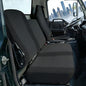 40/60 Split Bench Design Front Seat Cover for Isuzu NPR 1995-2005, Knitted Fabric with Soft Foam Lining, Breathable Seat Protector-Balck