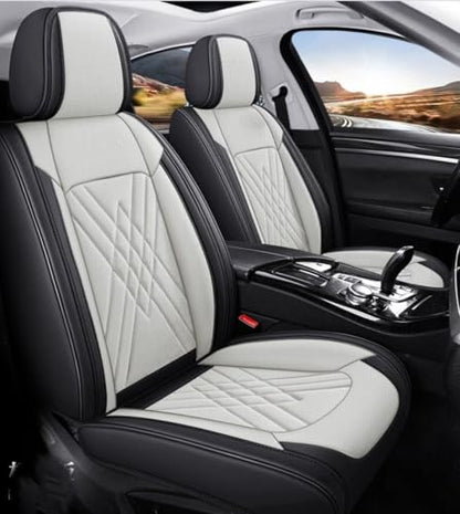 Custom Car Seat Covers for Mercedes Benz A B C CLA CLS CLK GLE GLS GLA GLK GL ML G S GLC SL CL SLC R SLK etc...Easy to Install car Cover (Black Beige A+) - color: Black Beige A+