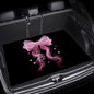 Universal Car Trunk Mat 29" x 39", Pink Bow and Heart All Weather Trunk Protection Cargo Liner, Durable Cargo Mat Rear Trunk Liner, Stylish Vehicle Interior Accessories Suitable for Most Car Models - color: Pink Bow and Heart