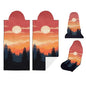 2 Pack Car Seat Towel Covers, Sweat Protector for Front Seats, Premium Thickened Microfiber with Great Smoky Mountains, Breathable & Quick Dry, Slip-on Headrest Pocket for Gym Running Universal Fit - color: Great Smoky Mountains