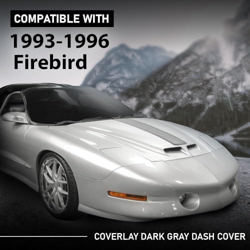 ALLGOOD Dash Cover Compatible with Pontiac Firebird 1993-1996, Dashboard Cover Dash Bezel Trim, Dark Gray