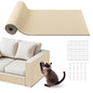 Cat Scratch Furniture Protector for Couch, Wall & Door Guard, Trimmable Self-Adhesive Scratch Pad, DIY Climbing Mat, Deterrent, Scratching Post Replacement (118''x15.8'', Khaki)