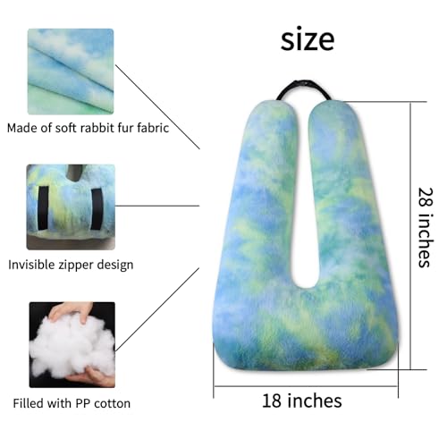 Travel Pillow Car Pillow Kid Car Sleeping The Sleeping Aid for Adults and Kids on Road Trips Kids Travel Pillow Colorful Green - color: B-colorful Green