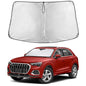 EcoNour Windshield Sunshade Compatible for Audi Q3 2019-2024 2025 2026, Sun Visor for Front Windshield & Window Sun Shade Cover, UV Heat Blocker & Protector, Car Accessories - size: For Audi Q3 (2019-2026)