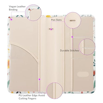 CoBak Car Registration and Insurance Holder - Vehicle Glove Box Car Organizer,Auto Truck Comparment Accessories Case with Magnetic Closure for Driver License,Cards - color: L-Meadow Delight