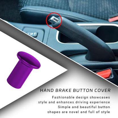 2PCS Turn Knob Drift Button, Car Push Button Hand Brake Cover, E-Brake Handle Handbrake Emergency Cover, Aluminum Alloy Handbrake Spin Turn Knob Button Compatible with GT86, BRZ, FRS