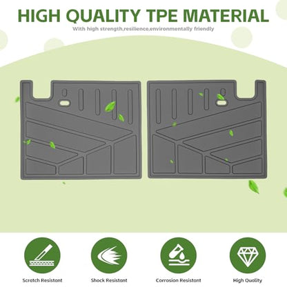 3rd Row Seat Back Mat for 2025 2026 Toyota 4Runner 7 Seats Gas, Backrest Mats Rear Seatback Cover All Weather TPE Protector Cargo Liner Accessories(Not for Hybrid EV/i-Force MAX) - size: 7Seats-Seatback Mat(3rd Row)