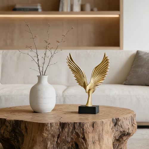 XINXUAN Gold Decor Eagle Statue,Adornos para Sala Modernos Sculpture Accent for Table,Living Room,Tv Stand,Mens Bedroom,Entryway,Shelves,Home Decor Aesthetic