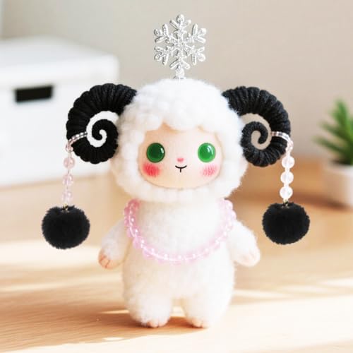 Tupalizy 50PCS Fluffy Pom Poms Charms Soft Fuzzy Faux Fur Puff Ball Pendant for Keychains Bracelets Earrings Jewelry Making Tassels Bags DIY Crafts Party Favors Gifts Accessories - color: Black