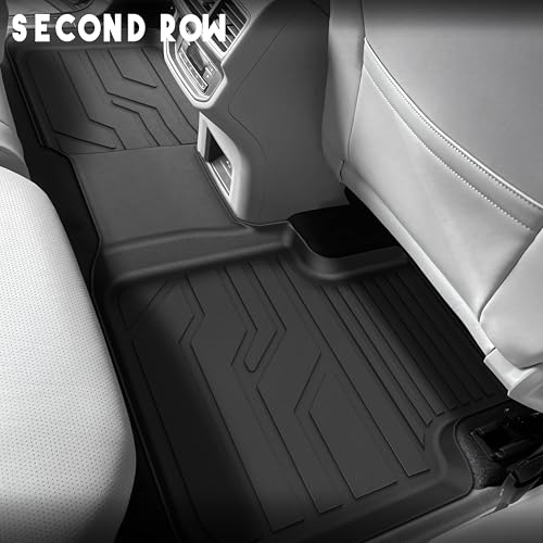 KARPAL Floor Mats for 2018-2025 2026 Volkswagen Atlas 7 Seats Bench Seating (Not for Cross Sport), Custom Fit All Weather TPE Car Interior Carpet Protector Full Set VW Atlas Accessories