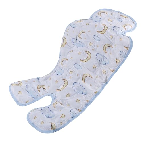 Miracle Baby Gel Car Seat Cooling Pad, Baby Stroller Ice Cooler Mat Summer Cooling Seat Liner for Babies(1 Pack) - color: Moon