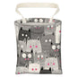 Cute Car Trash Bag, Hanging Car Organizer and Storage Bag, Trash Bin for Vehicle, Travelling, Camping - Cute Grey Cats - color: Cute Grey Cats