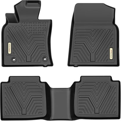 YITAMOTOR Floor Mats for Toyota Camry 2024-2018 FWD Only (Not Fit Hybrid or AWD), Custom Fit for Camry L/LE/SE/TRD/XLE/XSE All Weather Protection Front & Rear 2 Row Car Mats, Black - style: 18-24 Toyota Camry 1st&2nd