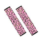 Dreaweet Car Seat Belt Cover Pad Pink Cheetah Print Seatbelt Covers for Women Leopard Print Car Accessories Pack Seat Belt Shoulder Pad Soft Comfortable Seatbelt Cushion - color: Pink Cheetah Print