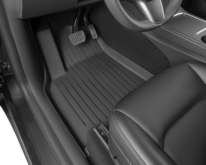 SUPER LINER Tesla Model Y Floor Mats 2021-2024 | Custom Fit All-Weather 9-Piece Set TPE Material |Full Coverage Floor Mats Back Seat Protector, Cargo Liner, Trunk & Interior Accessories - size: For Model Y 2021-2024*9pcs