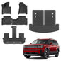 Floor Mats Compatible with 2024 2025 2026 Hyundai Santa Fe Cargo Liner Fit Gas&Hybrid TPE All Weather Back Seat Cover Protector Santa Fe Accessories (Trunk Mat with Backrest Mat+Floor Mats) - style: For Hyundai Santa Fe | 2024-2026