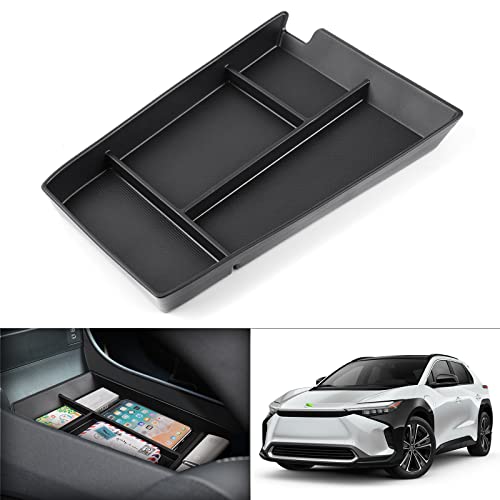 Autorder Center Console Bottom Organizer for 2023 2024 2025 Toyota bZ4X/ Subaru Solterra Accessories Lower Center Console Storage Tray - size: 2023-2026 Toyota BZ4X