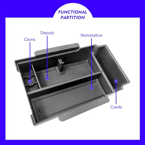 2024 2025 2026 Crosstrek Center Console Organizer Tray for 2024 2025 2026 Subaru Crosstrek Hybrid 2024 Impreza Center Armrest Storage Box for Crosstrek 2024 Accessories Storage Box Double Layer