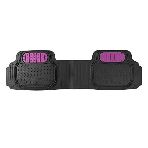 Automotive Floor Mats Pink Climaproof for All Weather Protection Universal Fit Heavy Duty Rubber fits Most Cars, SUVs, and Trucks (Full Set Trim to Fit) FH Group F11500PINK - color: pink