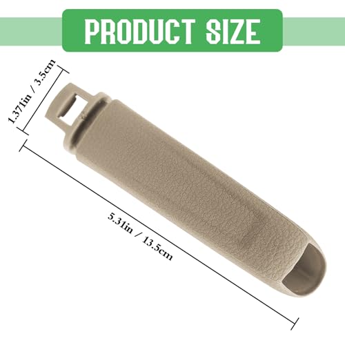 Emergency Brake Parking Handle Cover Compatible with Ford Focus 2012 2013 2014 2015 2016 2017 2018, Comfortable Handbrake Grip Protector Cover Beige