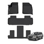 GINOWY-Floor Mats for Buick Enclave 2018-2024, TPE All Weather Mats Enclave with 2nd Row Bucket Seats, Non-Slip Waterproof Winter Enclave Floor Liners Accessories, Black - style: 1) for Buick Enclave 2018-2024 Floor Mats
